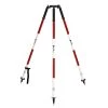 Aluminum Extendable Laser Level Prism Pole Tripod in Red and White by AdirPro