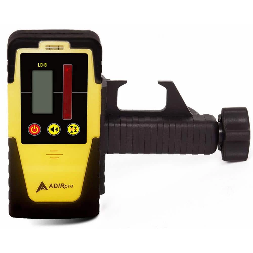 LD-8 Rotary Laser Level Detector with 16 ft. 10th 5 Section Aluminum Dual Sided Grade Rod by AdirPro - Image 4