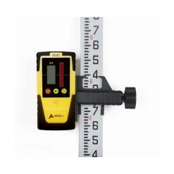LD-8 Rotary Laser Level Detector with 16 ft. 10th 5 Section Aluminum Dual Sided Grade Rod by AdirPro