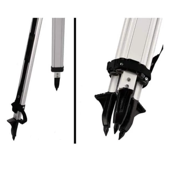 16 ft. Aluminum Dual Sided Grade Telescoping Rod Inches and Black Tripod with Quick Clamp by AdirPro - Image 4