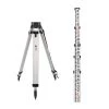 16 ft. Aluminum Dual Sided Grade Telescoping Rod Inches and Black Tripod with Quick Clamp by AdirPro