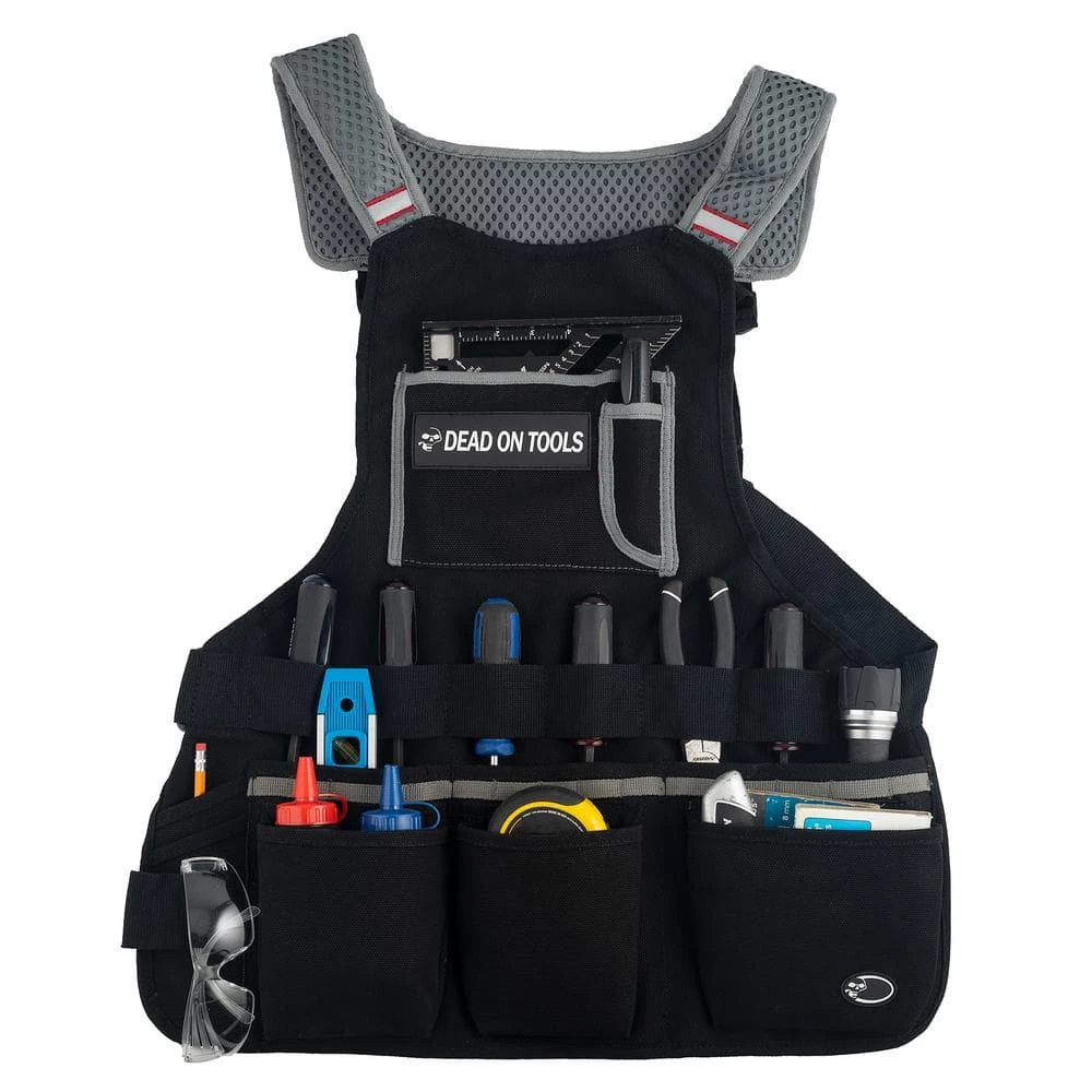 Heavy-duty 24 oz. Canvas Work Apron-Bib Style by DEAD ON TOOLS - Image 3