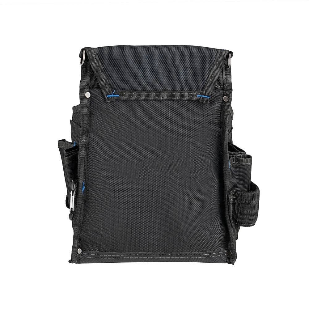 11 in. 14-Pocket Electricians Professional Tool Pouch in Black with Steel Loop and Clip to Hold Tools Securely by DEAD ON TOOLS - Image 4