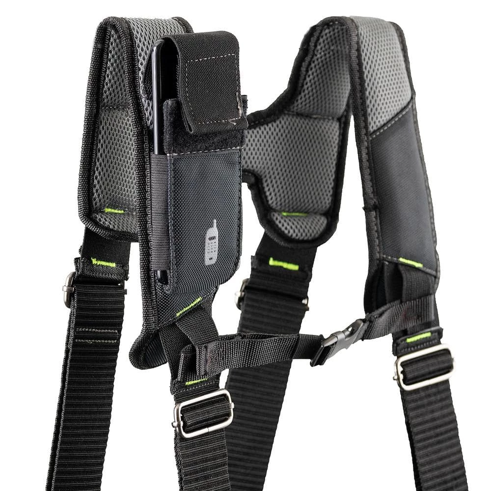 Professional Framers 3 Pouch Tool Storage Suspension Rig with LoadBear Suspenders in Black by DEAD ON TOOLS - Image 8