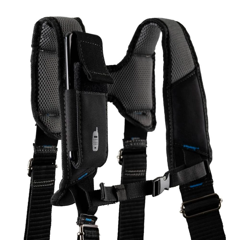 Professional Electrician's 2 Pouch Tool Storage Suspension Rig with LoadBear Suspenders in Black by DEAD ON TOOLS - Image 8