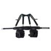 Professional Electrician's 2 Pouch Tool Storage Suspension Rig with LoadBear Suspenders in Black by DEAD ON TOOLS