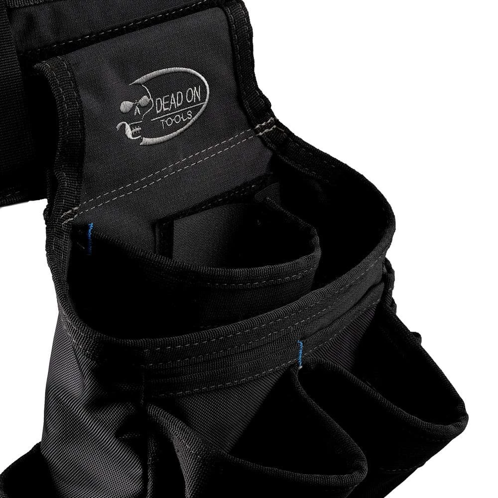 Professional Electrician's 2 Pouch Tool Storage Suspension Rig with LoadBear Suspenders in Black by DEAD ON TOOLS - Image 10