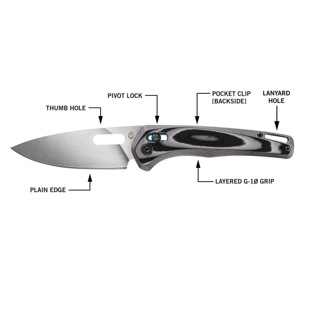 Sumo 3.9 in. Straight Edge Folding Knife by Gerber - Image 3