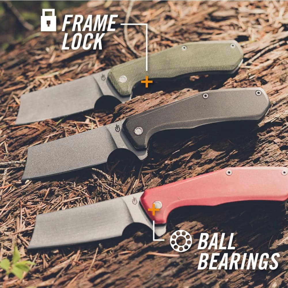 Asada, 2.6 in. Flipper Pocket Knife, Folding Cleaver by Gerber - Image 6