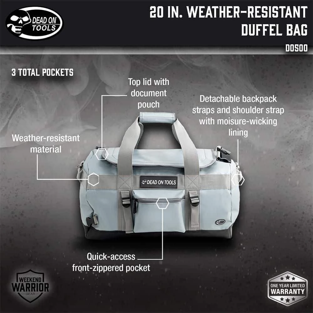 20 in. Weather Resistant Duffel Bag by DEAD ON TOOLS - Image 2