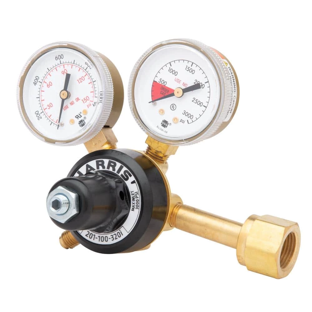 Model 201 Brass Carbon Dioxide Preset Beverage Regulator 0-100 PSIG, 1/4in. FNPT by Harris - Image 2