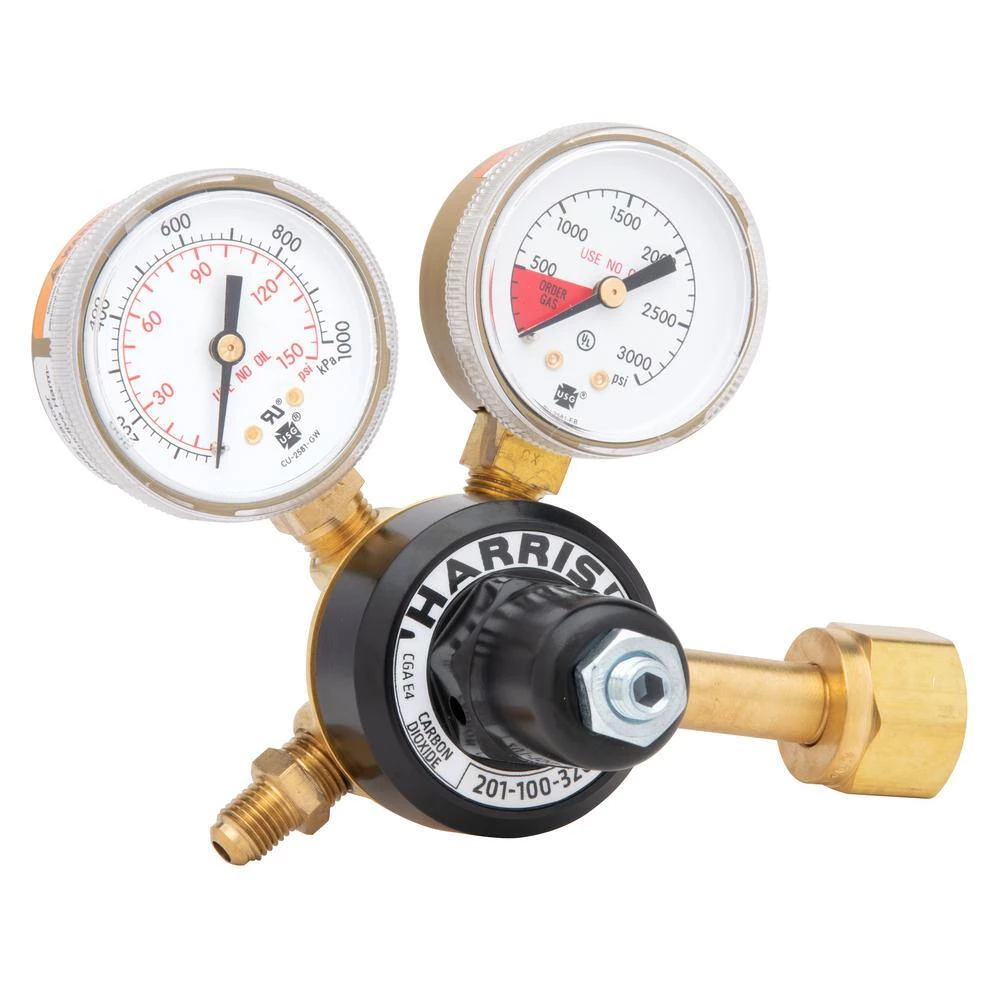 Model 201 Brass Carbon Dioxide Preset Beverage Regulator 0-100 PSIG, 1/4in. FNPT by Harris - Image 6