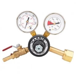 Model 201 Brass Carbon Dioxide Preset Beverage Regulator 0-100 PSIG, 1/4in. FNPT by Harris