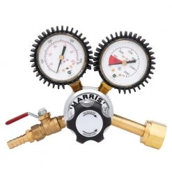 1/4 in. Model 201 Brass Carbon Dioxide Preset Beverage Regulator 0-30 PSIG by Harris