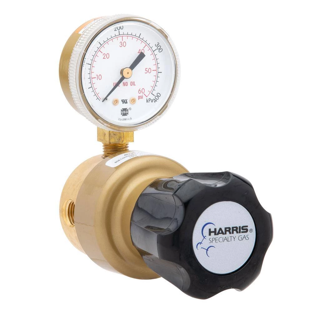 1/4 in. Model 403 General Purpose Brass Nitrogen, Argon, Carbon Dioxide Line Regulator 0-50 PSIG by Harris - Image 6