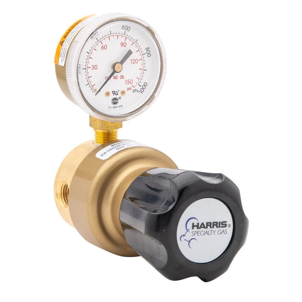 1/4 in. Model 403 General Purpose Brass Nitrogen, Argon, Carbon Dioxide Line Regulator 0-125 PSIG by Harris - Image 6