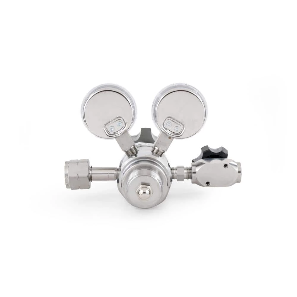 Hydrogen and flammable Specialty Gas Lab Reg., CGA 350, 1/4 in. Comp. Fitting,2-Stage, 316 Stainless Steel 0 psi-50 psi by Harris - Image 4