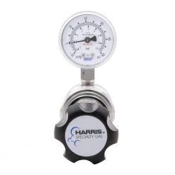 High-Purity Stainless Steel Nitrogen, Helium, Argon, Carbon Dioxide, Hydrogen, Oxygen Regulator 0-50 PSIG, 1/4in. FNPT by Harris