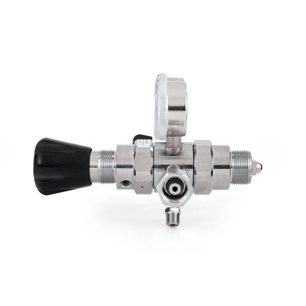 0 PSI to 50 PSI 2-Stage CGA 540 Chrome-Plated, 1/4 in. Compression Fitting, Oxygen Specialty Gas Lab Regulator by Harris - Image 3