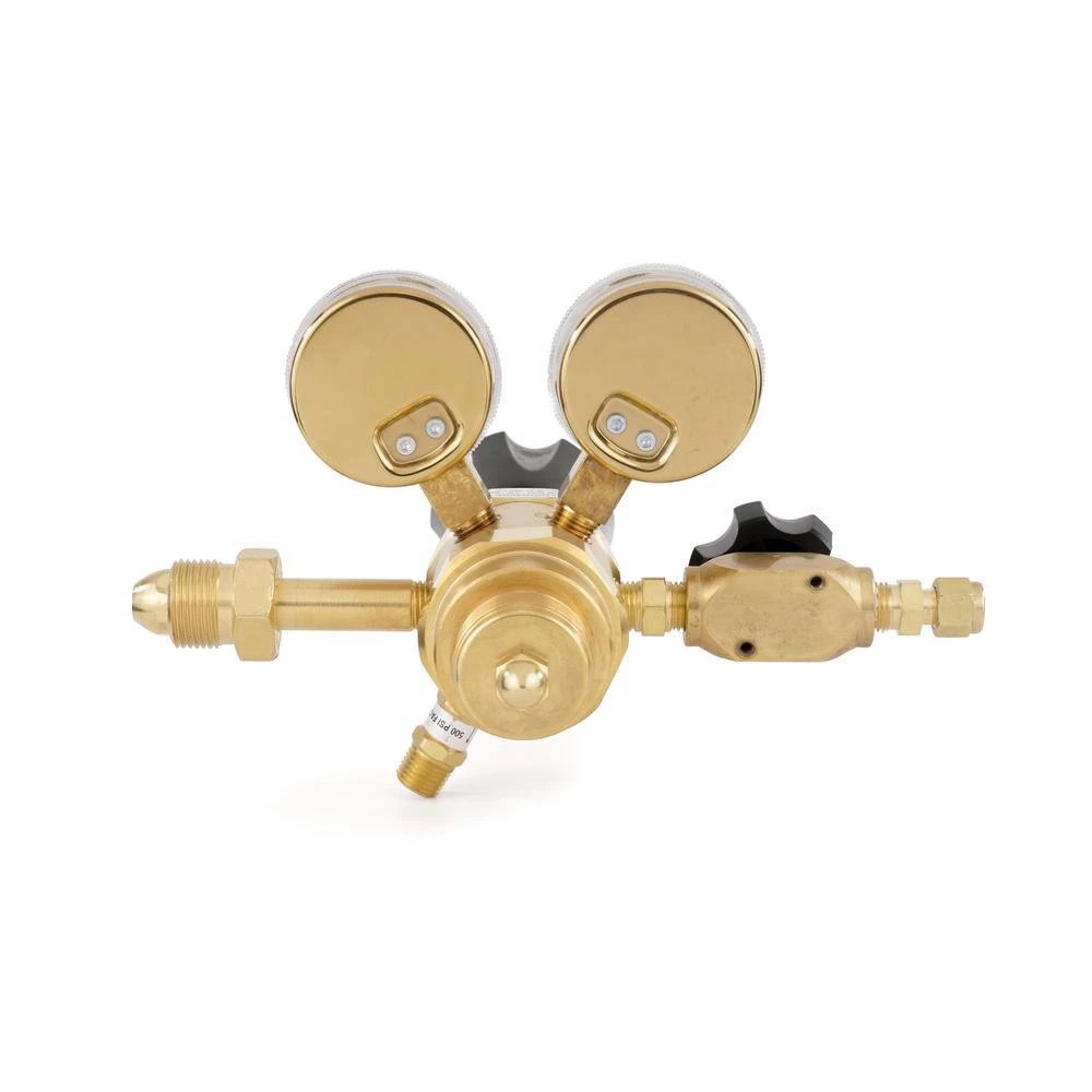 0 PSI to 50 PSI 2-Stage CGA 580 Brass, 1/4 in. Compression Fitting, Nitrogen, Helium, Argon Specialty Gas Lab Regulator by Harris - Image 4