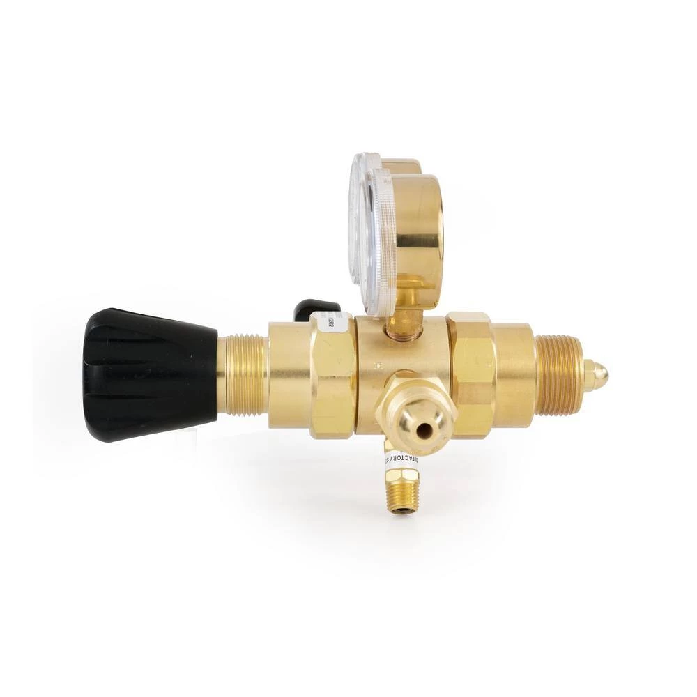 0 PSI to 50 PSI 2-Stage CGA 580 Brass, 1/4 in. Compression Fitting, Nitrogen, Helium, Argon Specialty Gas Lab Regulator by Harris - Image 3