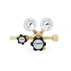 0 PSI to 125 PSI 2-Stage CGA 350 Brass, 1/4 in. Compression Fitting, Hydrogen and Flammable Specialty Gas Lab Regulator by Harris