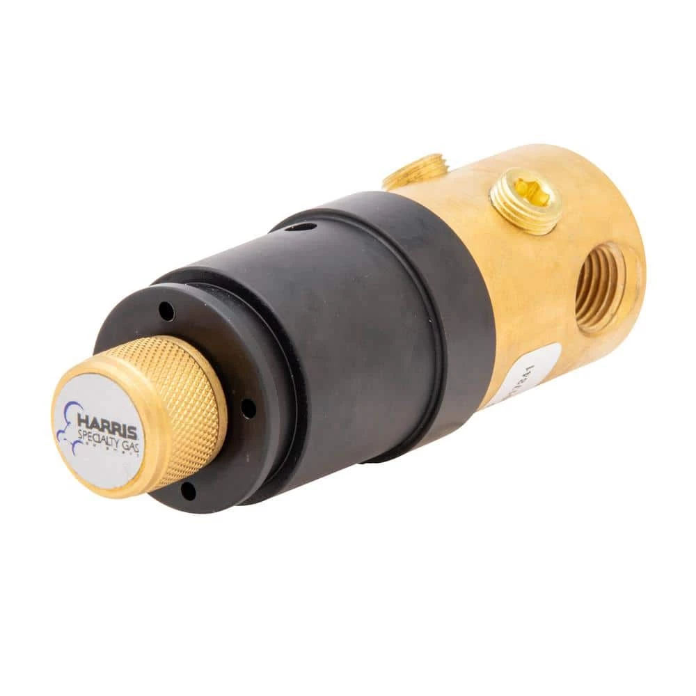 1/4 in. MR5 Compact Brass Miniature Bottle Regulator, Non-Corrosive, Corrosive and Flammable Gases 0-100 PSIG by Harris