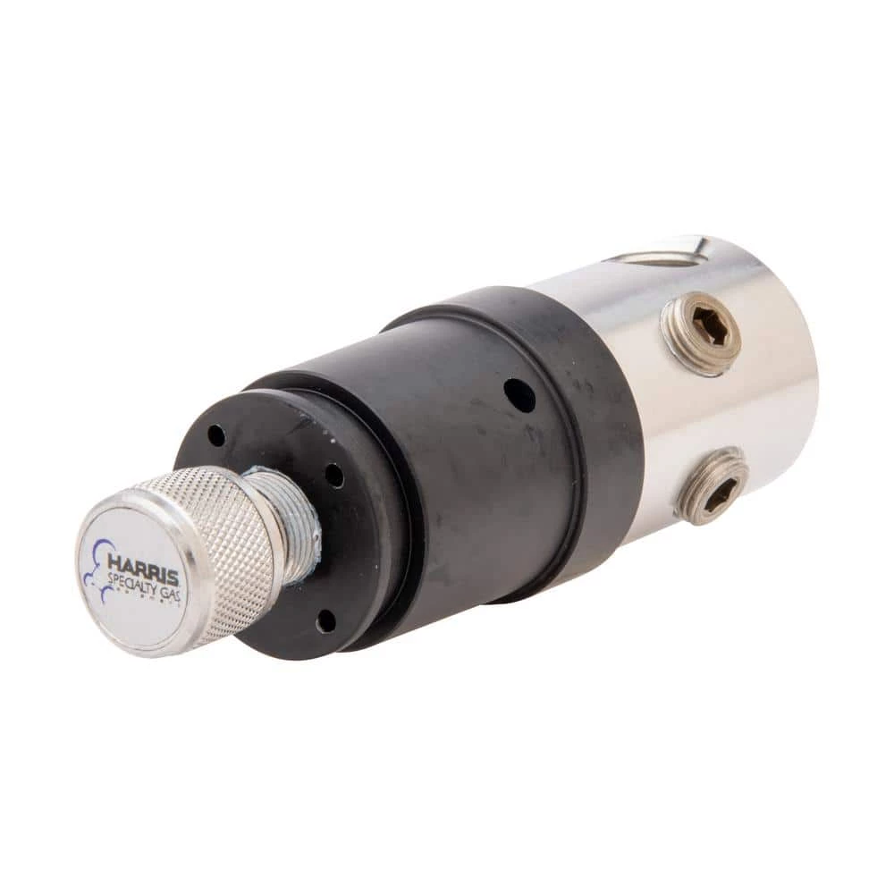 1/4 in. MR6 Compact Stainless Steel Miniature Bottle Regulator, Non-Corrosive, Corrosive and Flammable Gases 0-30 PSIG by Harris