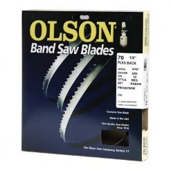 70-1/2 in. L x 3/16 in. with 10 TPI High Carbon Steel with Hardened Edges Band Saw Blade by Olson Saw
