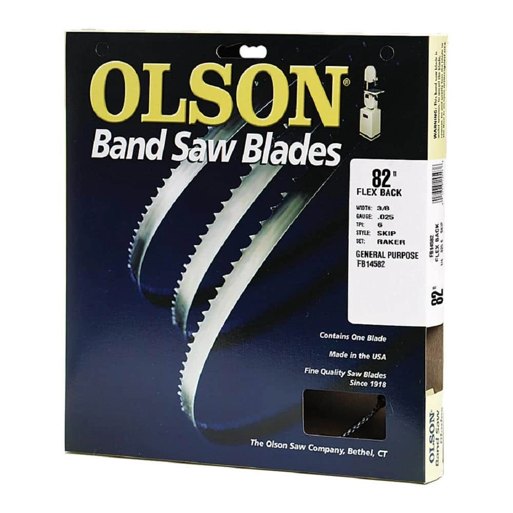 Copy 1 82 in. L x 3/8 in. with 4-TPI High Carbon Steel with Hardened Edges Band Saw Blade by Olson Saw - Image 2