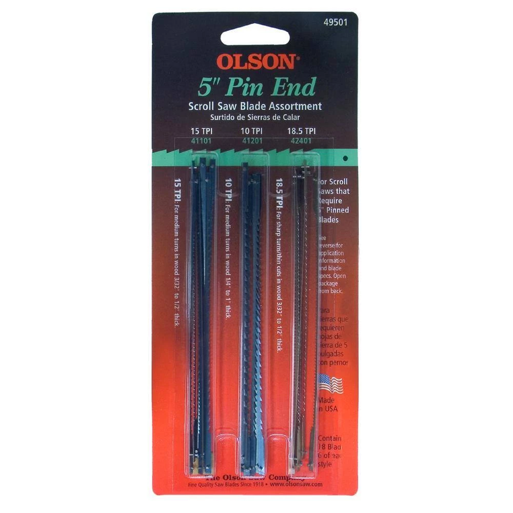 #1 x 5 in. L 48-TPI Plain End High Carbon Steel Jewelers Saw Blade (144-Pack) by Olson Saw - Image 2