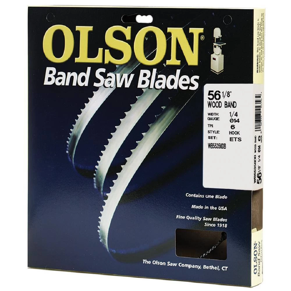 1/4 in. x 56-1/8 in. L 6 TPI High Carbon Steel Band Saw Blade by Olson Saw - Image 2