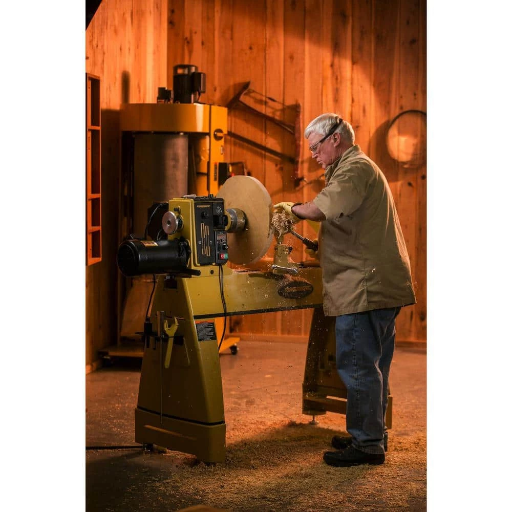 220-Volt 2HP 1PH Lathe with Risers by Powermatic - Image 3