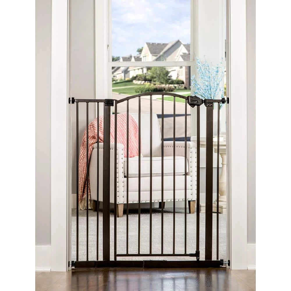 36 in. Arched Decor Extra Tall Safety Gate in Bronze by Regalo - Image 3