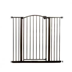 36 in. Arched Decor Extra Tall Safety Gate in Bronze by Regalo