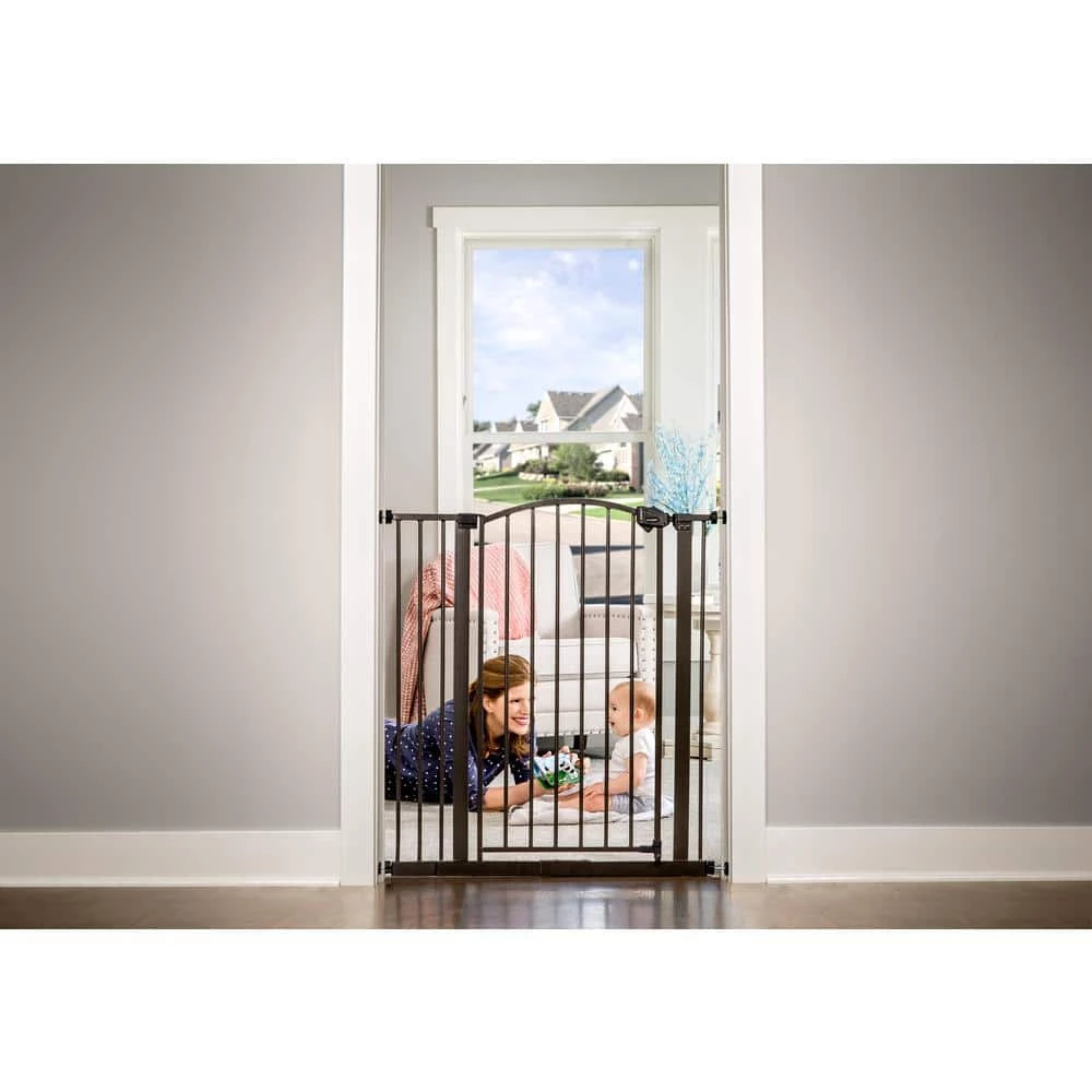 36 in. Arched Decor Extra Tall Safety Gate in Bronze by Regalo - Image 2