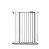 36 in. Platinum Metal Easy Step Extra Tall Walk-Through Gate by Regalo