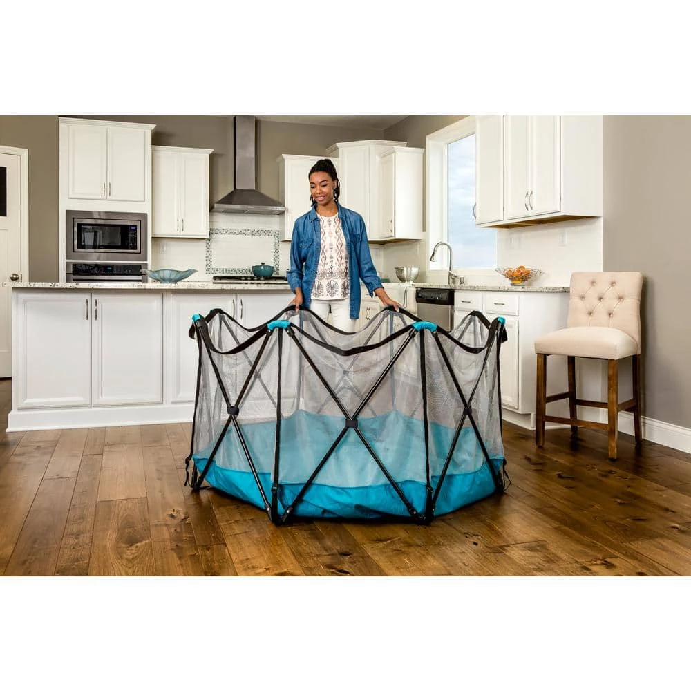 26 in. Eight Panel My Play Portable Play Yard by Regalo - Image 3