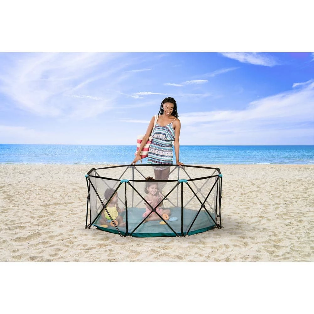 26 in. Eight Panel My Play Portable Play Yard by Regalo - Image 2