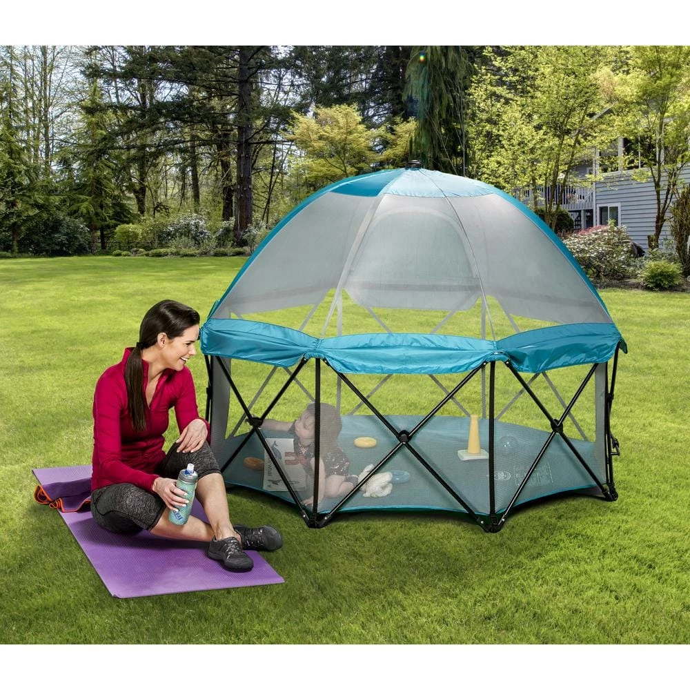 26 in. Eight Panel My Play Deluxe Portable Play Yard by Regalo