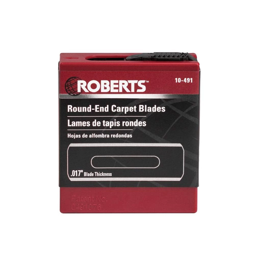 Round-End Carbon Steel Carpet Blades and Quick Blade Dispenser with Used Blade Storage (100-Pack) by ROBERTS - Image 5