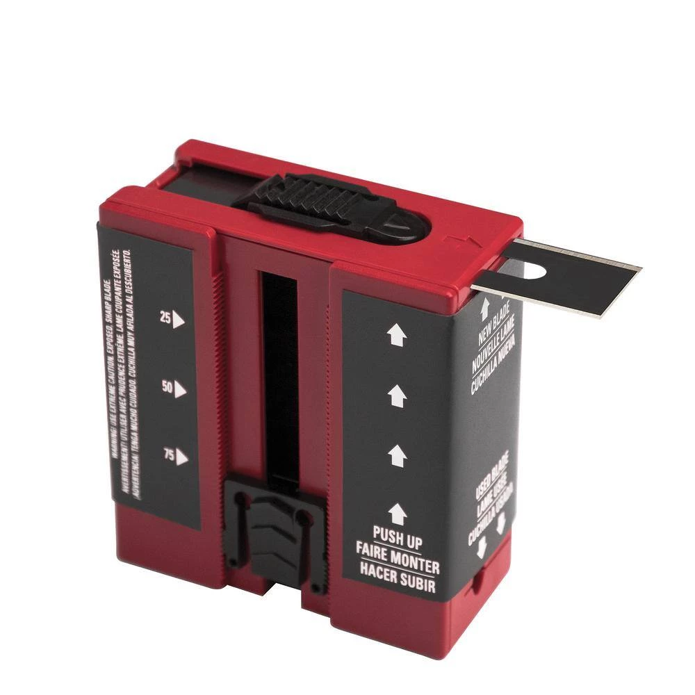 Round-End Carbon Steel Carpet Blades and Quick Blade Dispenser with Used Blade Storage (100-Pack) by ROBERTS - Image 3