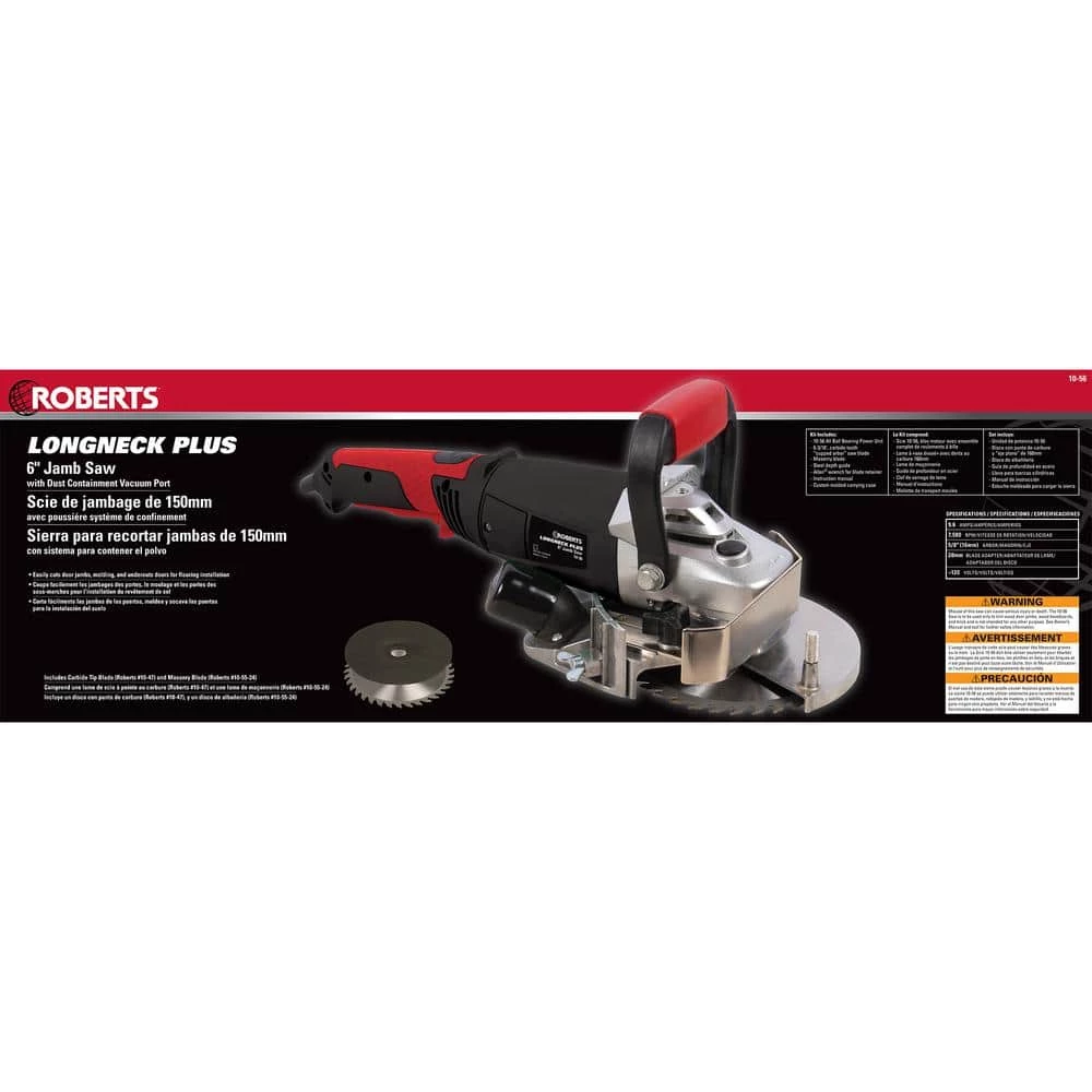 Longneck Plus 120 Volt 6 in. Jamb and Undercut Saw by ROBERTS - Image 9