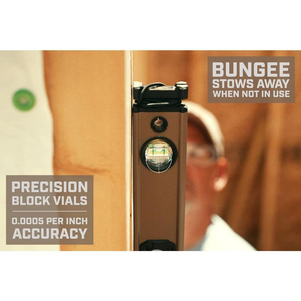 24 in. Magentic Box Beam Level, Tourniquet Attachment System, 33% Larger Block Vials, Aluminum by SPEC OPS - Image 5