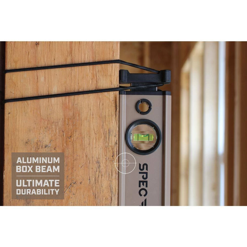 48 in. Box Beam Level, Tourniquet Attachment System, 33% Larger Block Vials, Aluminum by SPEC OPS - Image 6