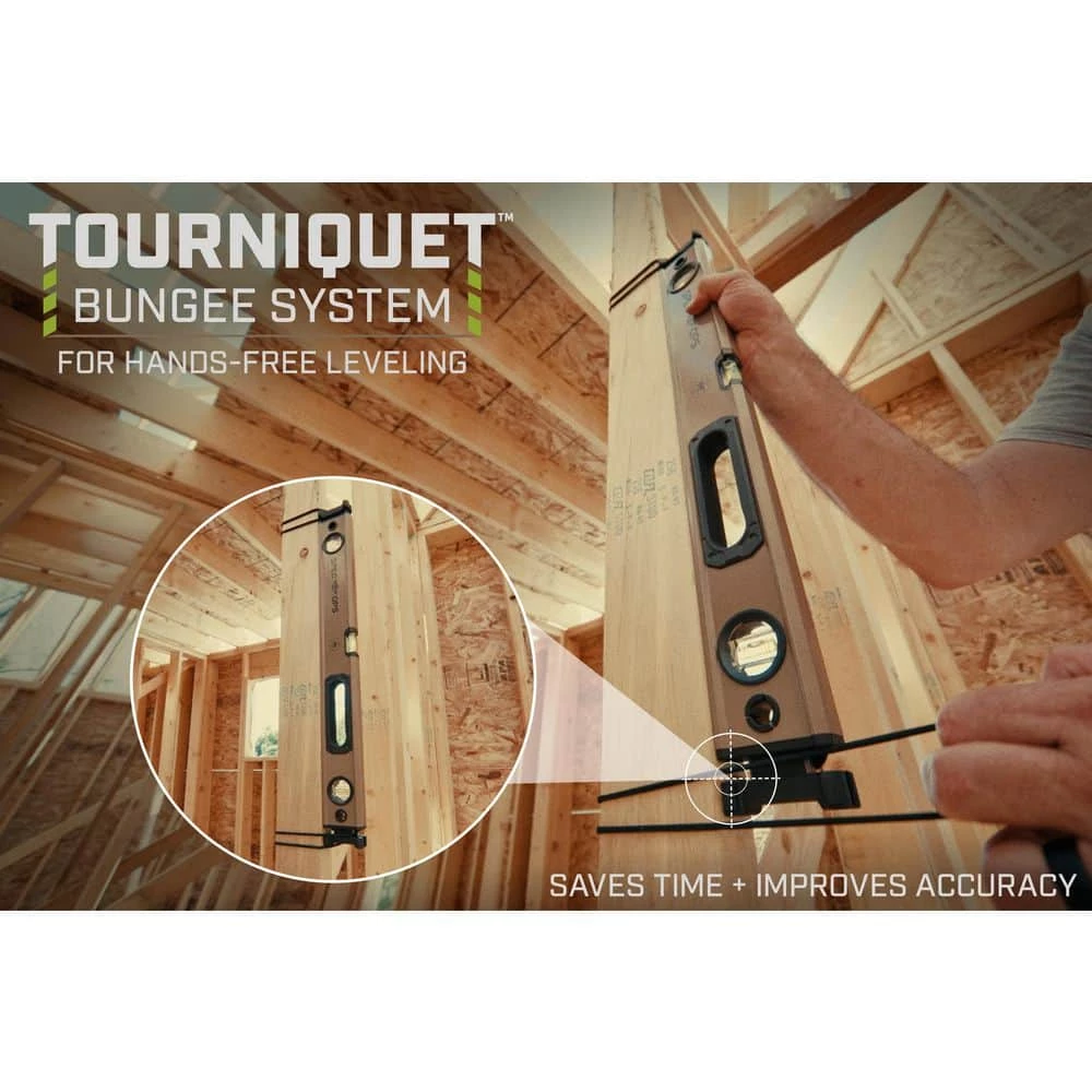 48 in. Magentic Box Beam Level, Tourniquet Attachment System, 33% Larger Block Vials, Aluminum by SPEC OPS - Image 4