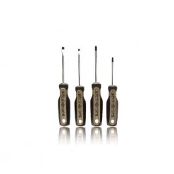 Screwdriver Set, Phillips #1 and #2, Slotted 3/16 in. and 1/4 in., Magnetic Tip, Cr-Mo Steel Shaft (4-Piece) by SPEC OPS