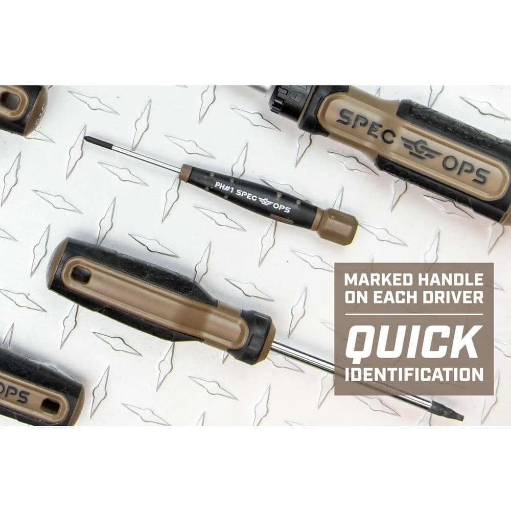 Precision Screwdriver Set with Case, Phillips & Slotted, Magnetic Tip, 3% Donated to Veterans (6-Piece) by SPEC OPS - Image 6