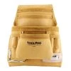 10 Pocket Top Grain Leather Nail and Tool Pouch by ToolPro