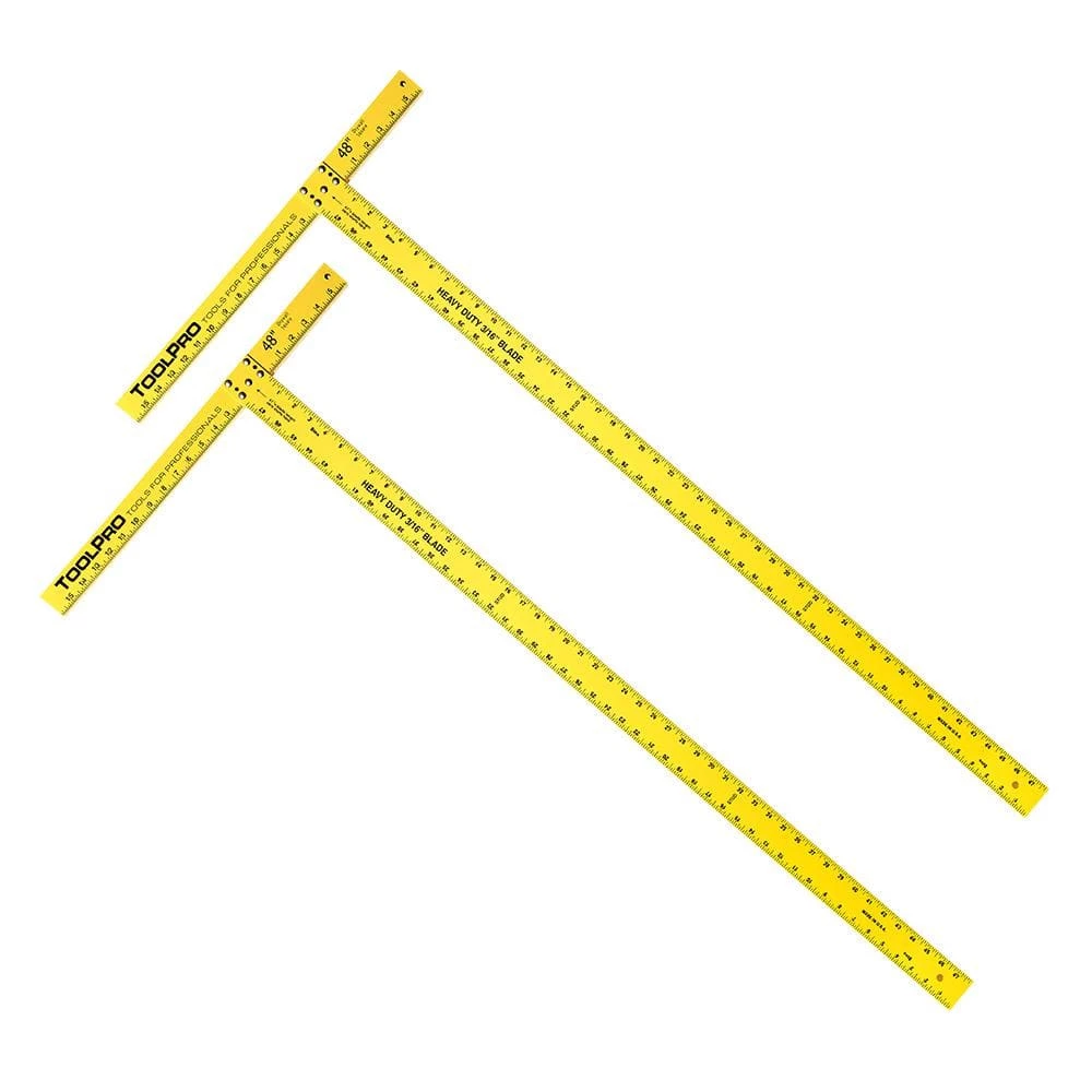 48 in. Drywall T-Square (2-Pack) by ToolPro
